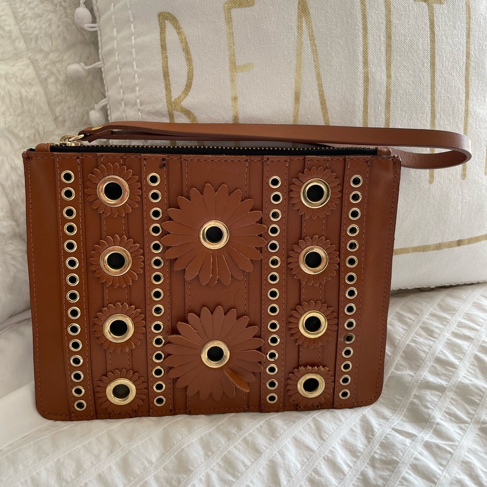 Pinto Fibbia clutch, Italian leather